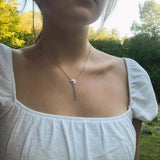 Pac-Man Candy Bolo Adjustable Diamond Lariat Necklace in Sterling Silver