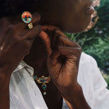 Forever Young Turquoise & Pearl Diamond Necklace in 14K Yellow Gold Plated Sterling Silver