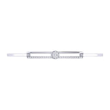Moonlit Phases Diamond Bangle in 14K White Gold