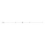 North Star Trio Diamond Bracelet in Sterling Silver