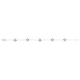 Lucky Star Diamond Bracelet in Sterling Silver