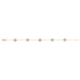 Lucky Star Diamond Bracelet in 14K Yellow Gold Vermeil on Sterling Silver