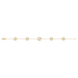 Moon Phases Diamond Bracelet in 14K Yellow Gold Vermeil on Sterling Silver