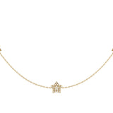 Lucky Star Layered Diamond Necklace in 14K Yellow Gold