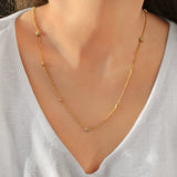 Lucky Star Layered Diamond Necklace in 14K Yellow Gold