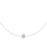 Starry Lane Layered Diamond Necklace in 14K White Gold
