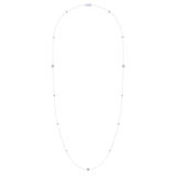 Starry Lane Layered Diamond Necklace in 14K White Gold