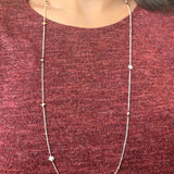 Starry Lane Layered Diamond Necklace in 14K White Gold