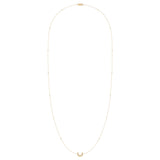 Midnight Crescent Layered Diamond Necklace in 14K Yellow Gold