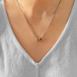 Starkissed Moon Diamond Necklace in 14K White Gold