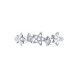 Sparkling Starry Lane Diamond Ring in 14K White Gold