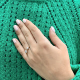 Full Moon Star Diamond Open Ring in 14K Yellow Gold