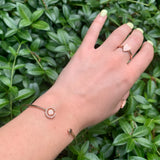Pac-Man City Adjustable Diamond Cuff in 14K Rose Gold Vermeil on Sterling Silver