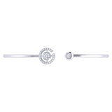 Pac-Man City Adjustable Diamond Cuff in Sterling Silver