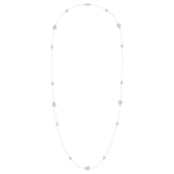 Avani Raindrop Layered Diamond Necklace in Sterling Silver