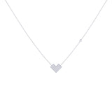 One Way Arrow Diamond Necklace in Sterling Silver