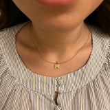 City Arches Square Diamond Pendant in 14K Yellow Gold Vermeil on Sterling Silver