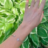 Pac-Man City Adjustable Diamond Cuff in Sterling Silver
