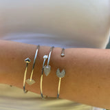 Raindrop Adjustable Diamond Bangle in Sterling Silver