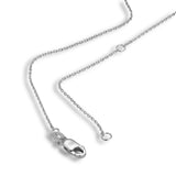 Soraya 0.08 Ct  Diamond Teardrop Pendant in 925 Sterling Silver