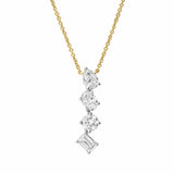 Selara 14K Gold Lab Grown Diamond Necklace - 2 Ct