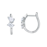 Saela 14K White Gold Lab Grown Diamond Huggies - 1 Ct