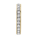 Lume 14K Gold Round Diamond Studded Band Ring - 0.97cts