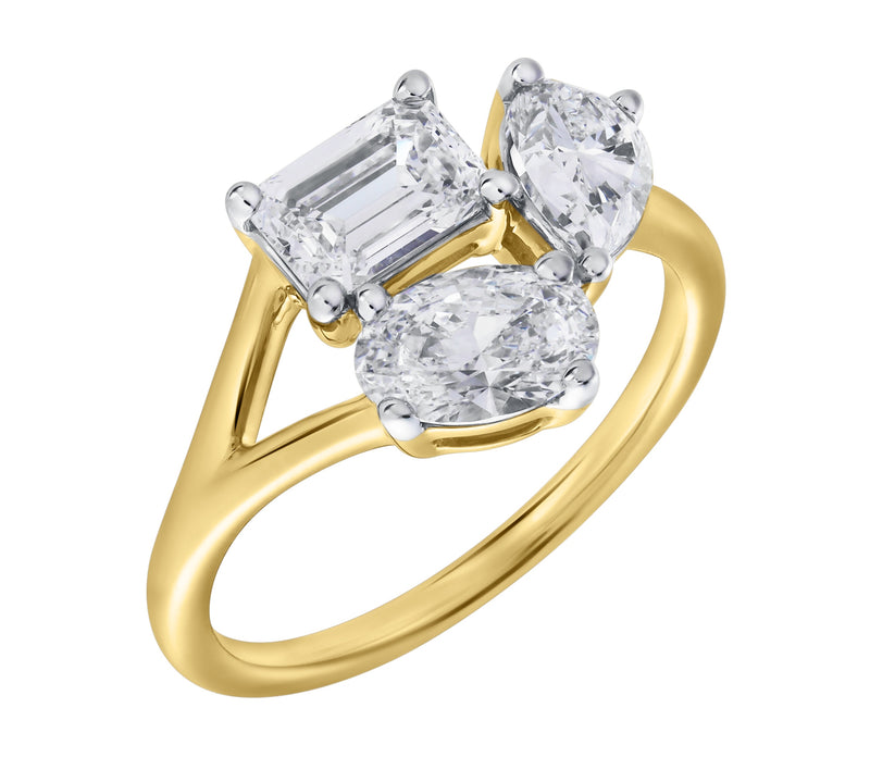 Mysaria 14K Yellow Gold Lab Grown Diamond Ring - 2 Ct