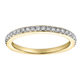 Solas 14K Gold Round Diamond Studded Eternity Ring - 0.31cts