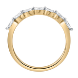 Serelyn 0.35 Ct 14K Yellow Gold Marquise Lab Grown Diamond Band Ring