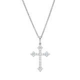 Lumina 0.33 ct Diamond Cross Necklace in 14K White Gold