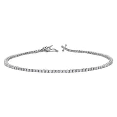Enora 1 Ct 10K White Gold Lab Grown Diamond Tennis Bracelet