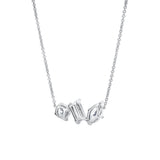 Selara 14K White Gold Lab Grown Diamond Necklace - 1.5 Ct