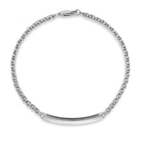 Kaito 0.55CT Pavé Bar Black Spinel Bracelet 925 Silver