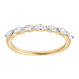 Serelyn 0.35 Ct 14K Yellow Gold Marquise Lab Grown Diamond Band Ring
