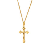 Lumina 0.33 ct Diamond Cross Necklace in 14K Yellow Gold