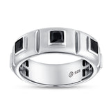 Ronin 2.15CT Trio Black Spinel Ring 925 Silver