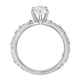 Althea 2.15CT Marquise Cut Lab Diamond Engagement Ring 14K White Gold