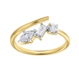 Larys 14K Yellow Gold Lab Grown Diamond Ring - 0.5 Ct