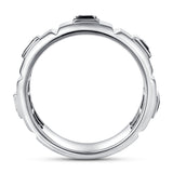 Ronin 2.15CT Trio Black Spinel Ring 925 Silver