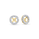 Valeria 0.75–1 Ct. T.W. Lab-Grown Diamond Studs & Iris Halo Jackets in 14K Yellow Gold