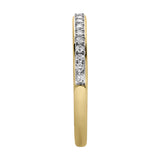 Solas 14K Gold Round Diamond Studded Eternity Ring - 0.31cts