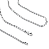 Naoki Diamond-Cut Cable Chain Necklace 925 Silver