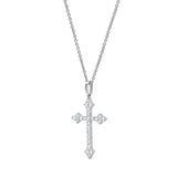 Lumina 0.33 ct Diamond Cross Necklace in 14K White Gold