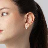 Emerald Elegance 14K Yellow Gold Lab Grown Diamond Huggies - 1.00 ct