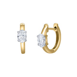 Oval Obsession 14K Yellow Gold Lab Grown Diamond Huggies - 0.75 ct