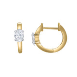 Oval Obsession 14K Yellow Gold Lab Grown Diamond Huggies - 0.75 ct