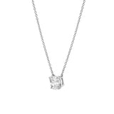 Cushion Chic 14K White Gold Lab Grown Diamond Necklace - 1.00 ct
