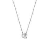 Cushion Chic 14K White Gold Lab Grown Diamond Necklace - 0.75 ct