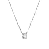Cushion Chic 14K White Gold Lab Grown Diamond Necklace - 1.00 ct